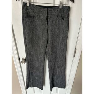 Express gray/black and white pants size 2r warm